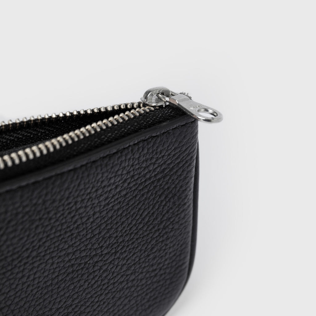 LEATHER ZIP WALLET PIPING