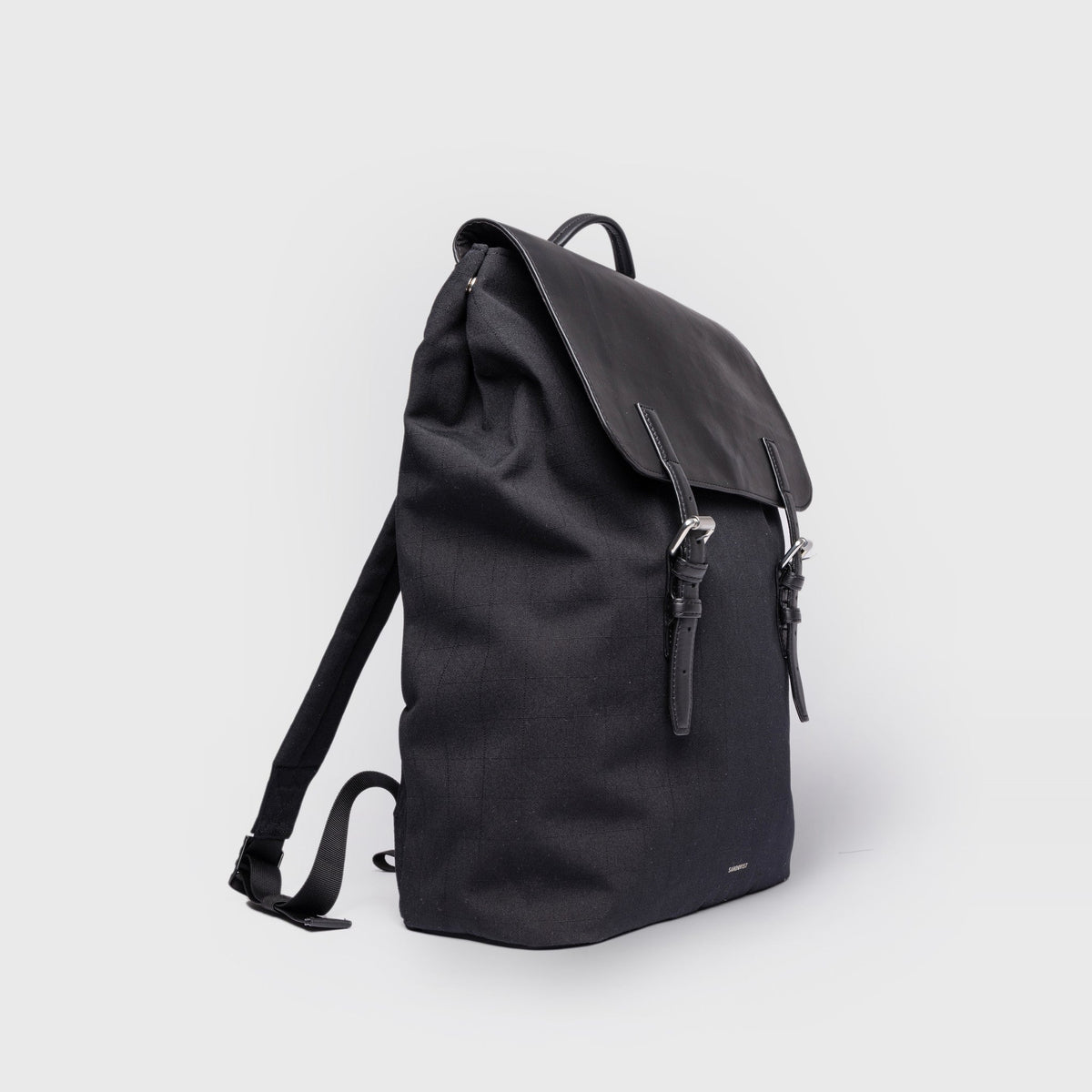 LEATHER LID BACKPACK 16"