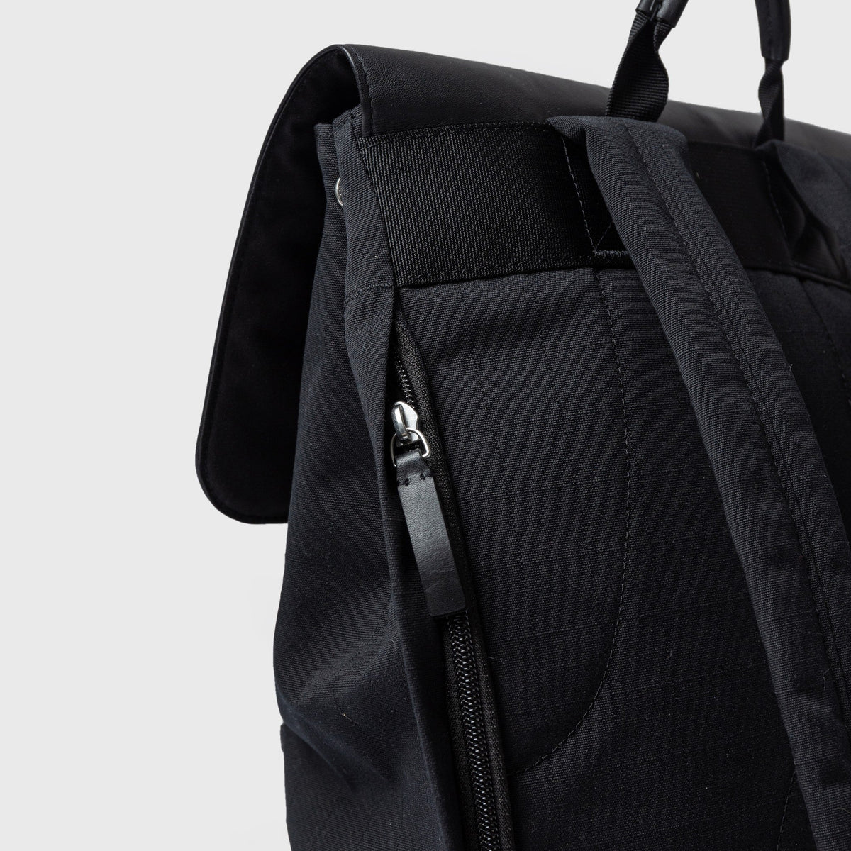 LEATHER LID BACKPACK 16"