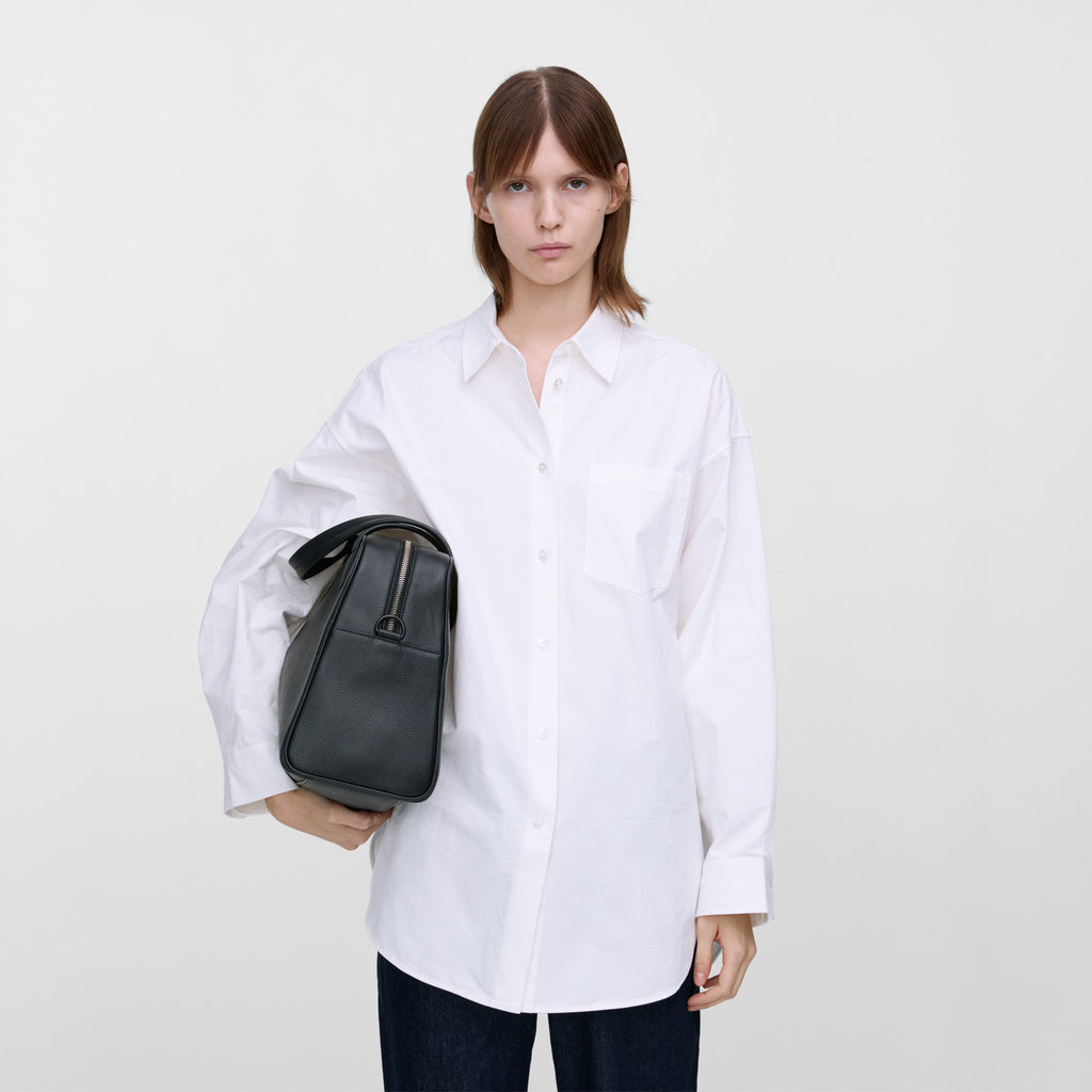 LEATHER BOWLING BAG