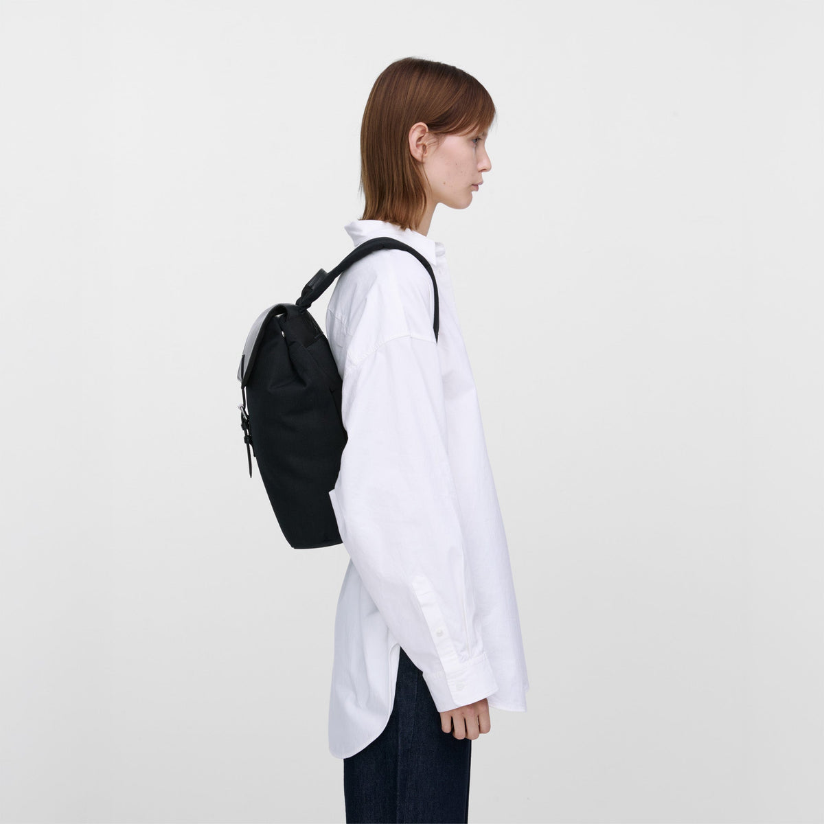 LEATHER LID BACKPACK 14"