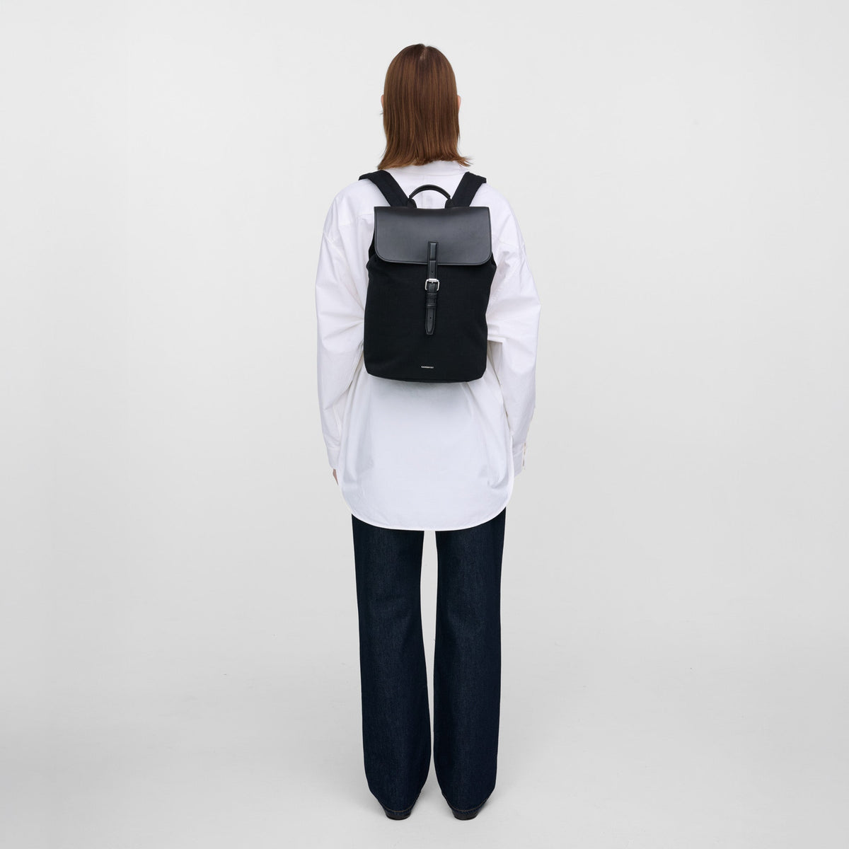 LEATHER LID BACKPACK 14"