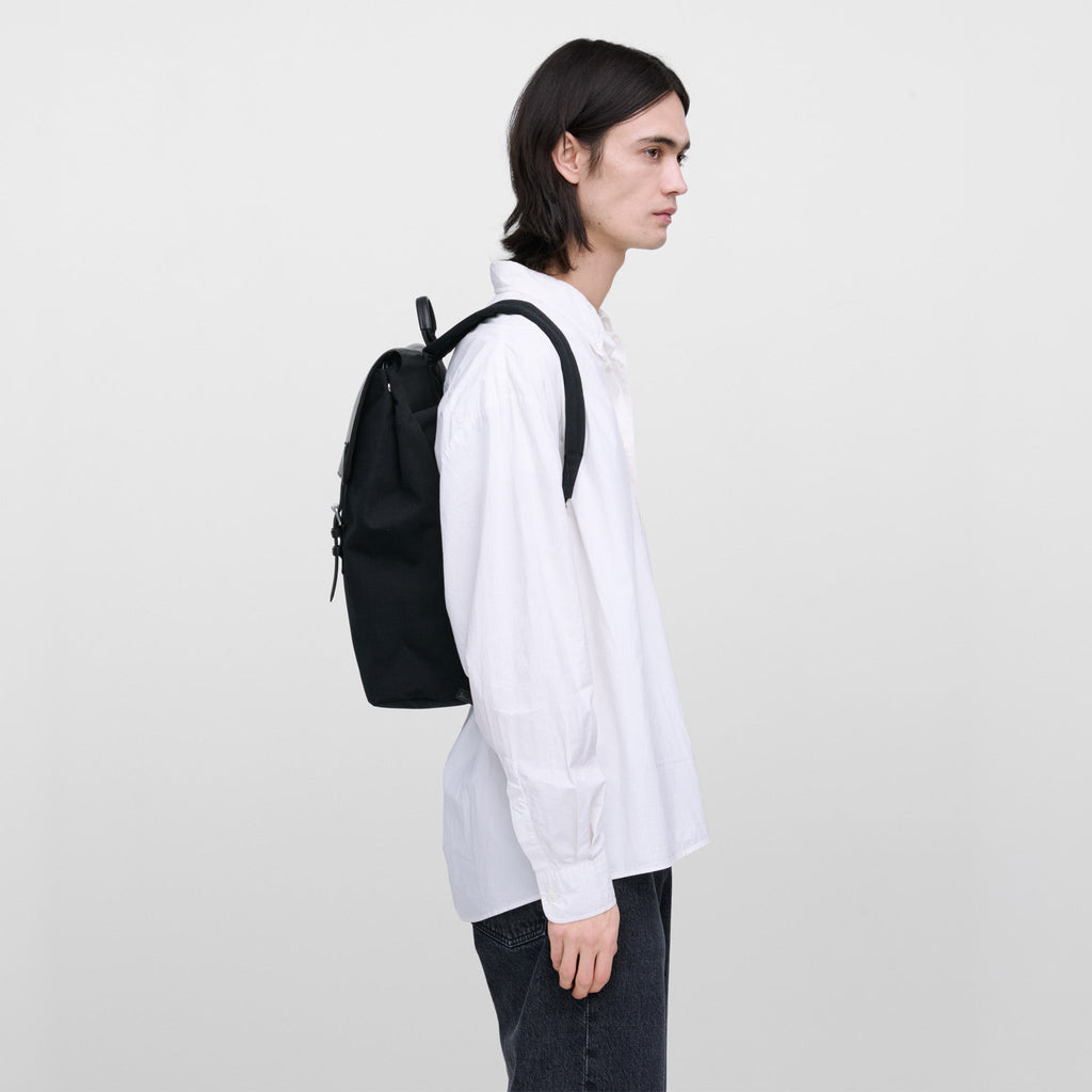 LEATHER LID BACKPACK 16"
