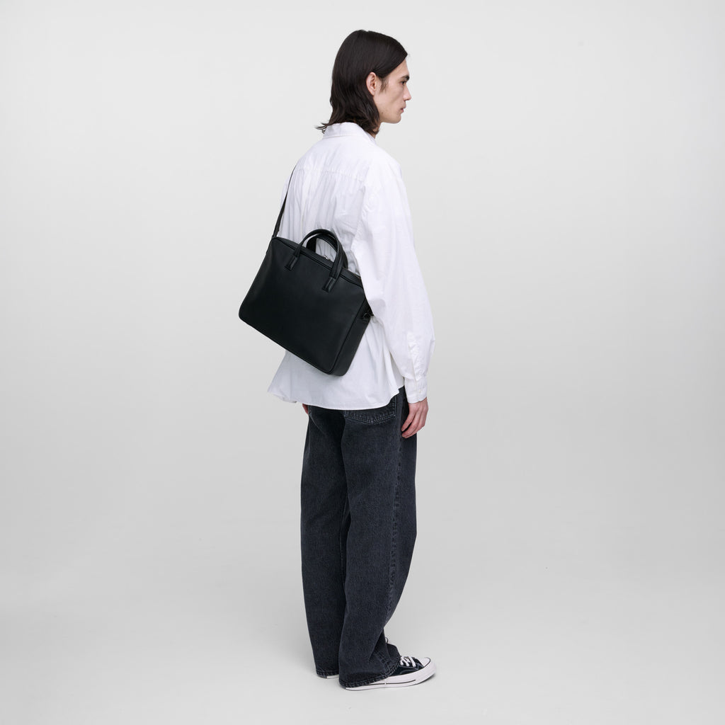 LEATHER BRIEFCASE 14"