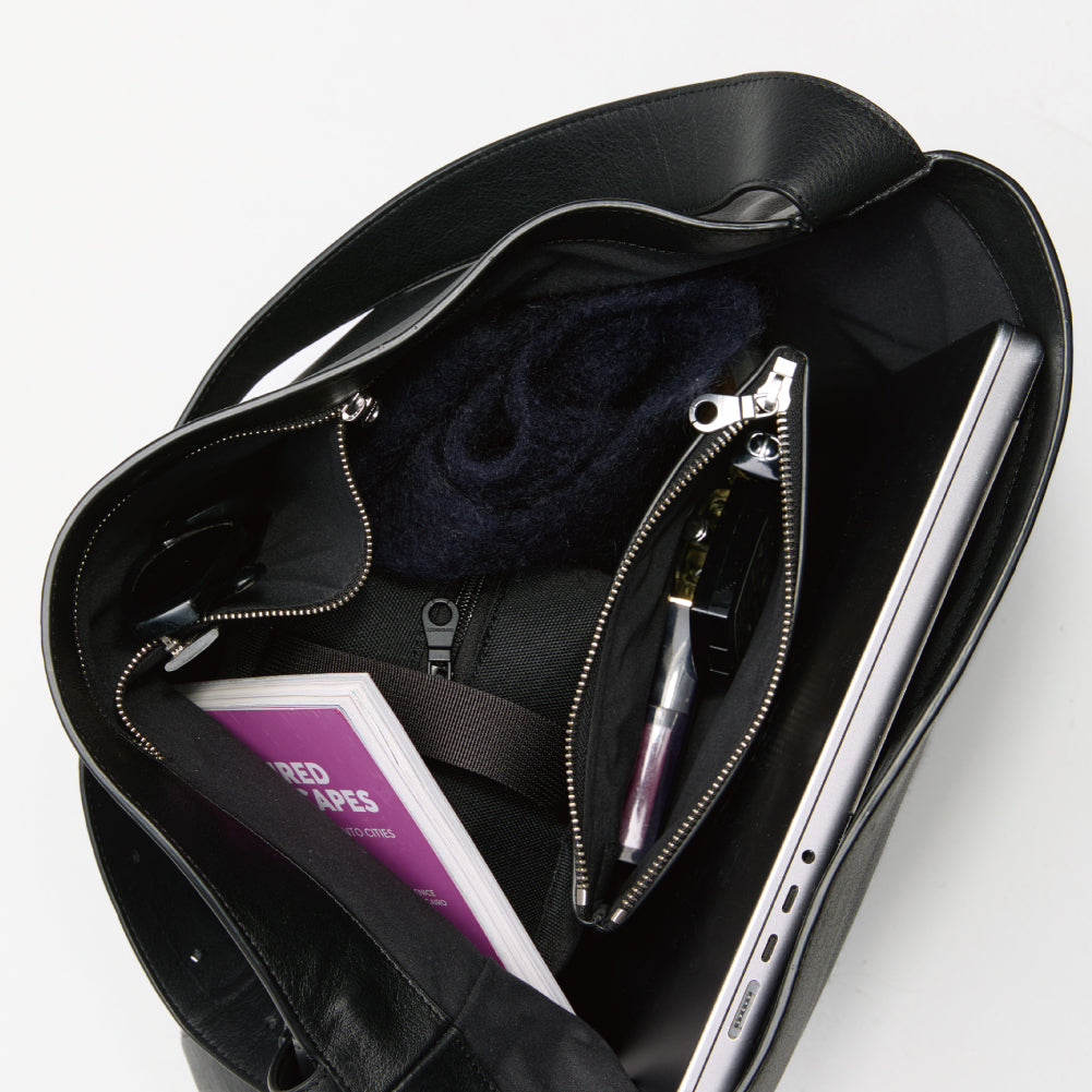 LEATHER SHOPPER BAG