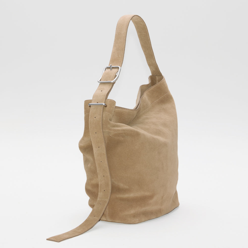 LEATHER SHOPPER BAG SUEDE
