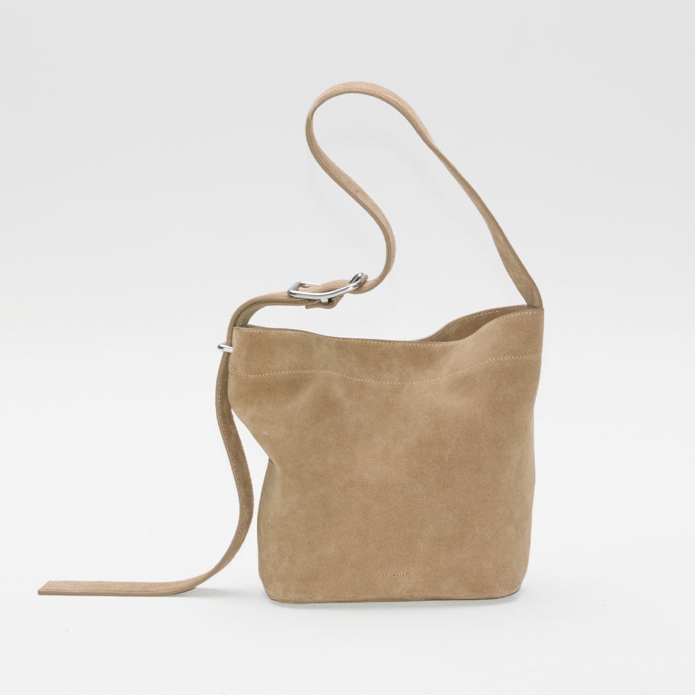 LEATHER SHOPPER BAG MINI SUEDE