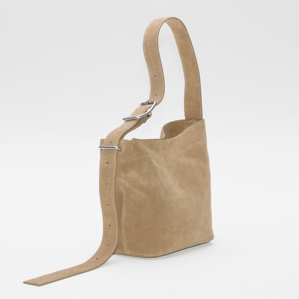 LEATHER SHOPPER BAG MINI SUEDE