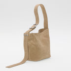 LEATHER SHOPPER BAG MINI SUEDE