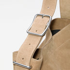 LEATHER SHOPPER BAG MINI SUEDE